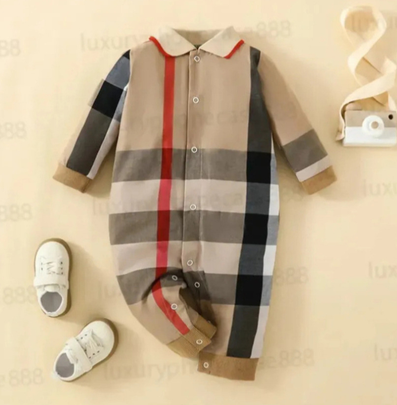 Kids Children's Designer Clothing Pure Cotton Baby Clothing Set Newborn Jumpsuit Boys and Girls Short Sleeved Long Sleeved Designer Classic Pri