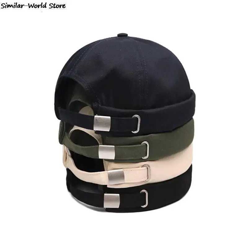Beanie/Skull Caps Vintage Dome Hat Unisex Brimless Beanie Cap Solid Color Trend Yuppies Docker Hat Adjustable Winter Hat Bonnet BeaniesT261017