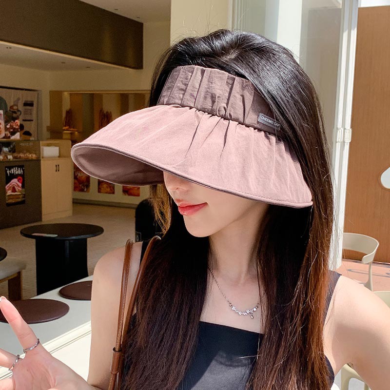 New upgraded version of the high ponytail neckprotecting quickdry sunprotective fisherman hat thin outdoor sunshade largebrimmed opentop hat for wom