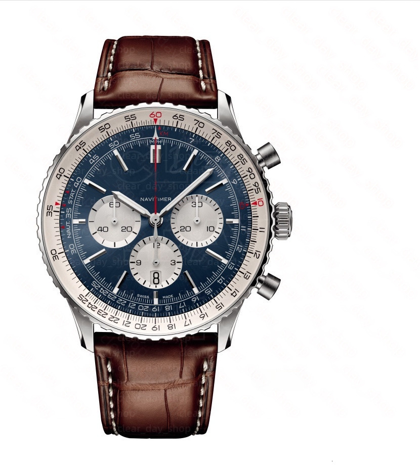 AAA Navitimerness Watch Luxury Mens Chronograph Watch Designer Breitlinlyness Watch High Quality Automatic Date Quartz Movement Watches d96