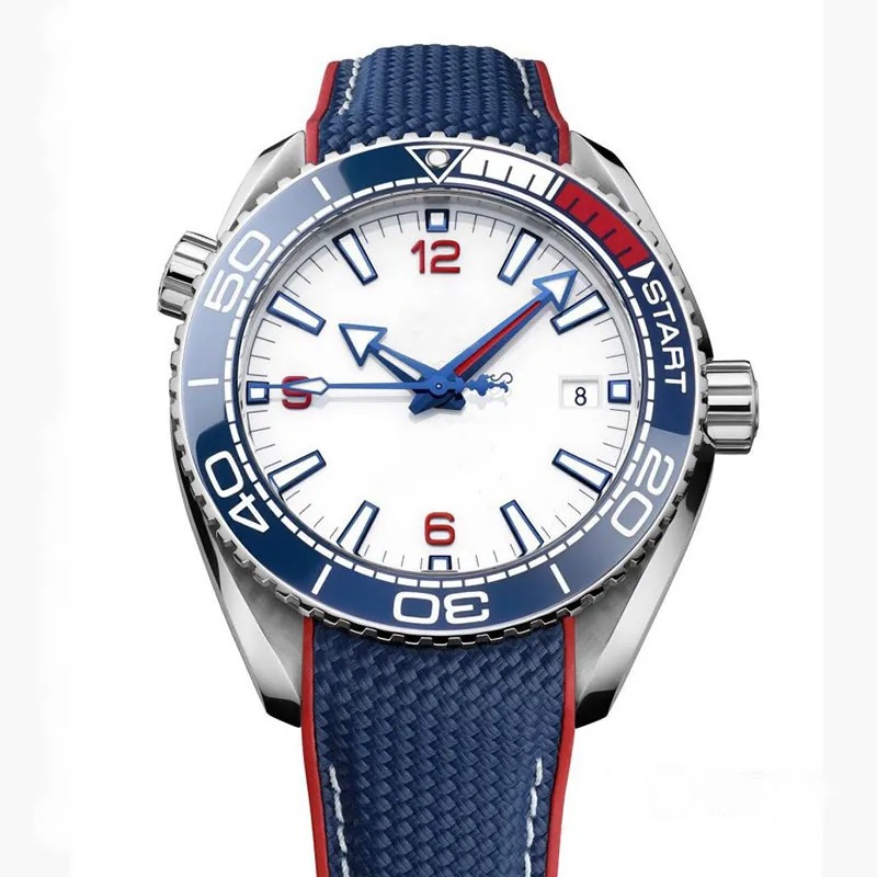 U1 Top AAA Designer Ceramic Bezel Summer-Blue Ultra Deep Rologio Blue Mens Sea Master Watches Automatic Mechanical Movement Wristwatches Rologio Mon