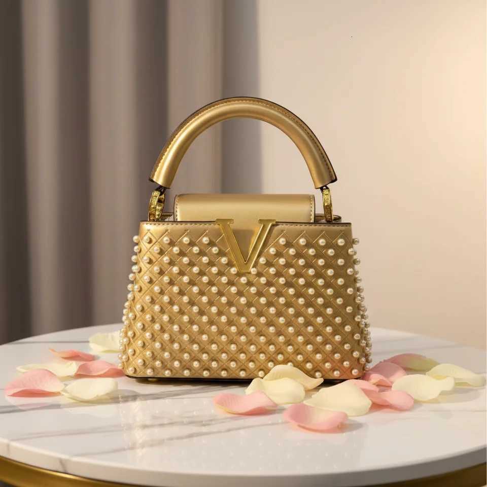 Evening Bags Totes New Fashion 2026 Flap Pearl Women's Handbag Top Selling Designer Bag Quality Female Bag Shoulder Crossbody Bag for H261016