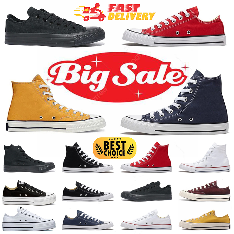 Designer Casual shoes Canvas Platform Racing Black Red Leather Low High Heart Chuck Skateboard Sneakers Love Mens Womens Trainer Shoes 36-44