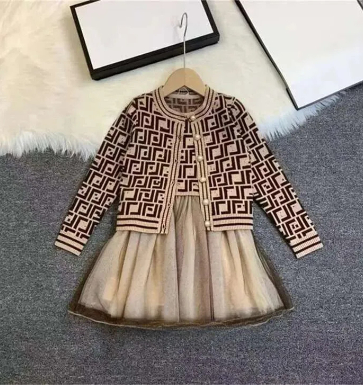 New Baby Girls Dress Cotton Set Clothes Dress Various Styles Girls Skirts Designer Baby Frock Embroidery Princess Kids Children's AA