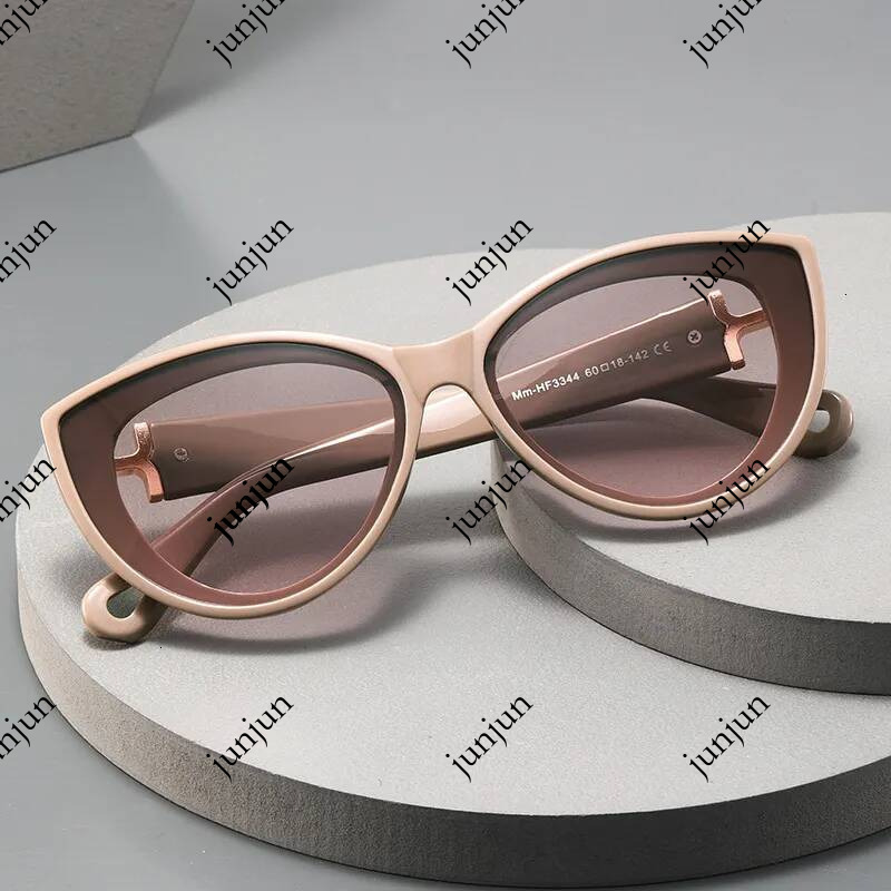 Designer Sunglasses New Luxury UV400 Cat Eye Polarized Personality Square Frame Trendy Street Photography Outdoor PC Glasses Fashion Women Accessori