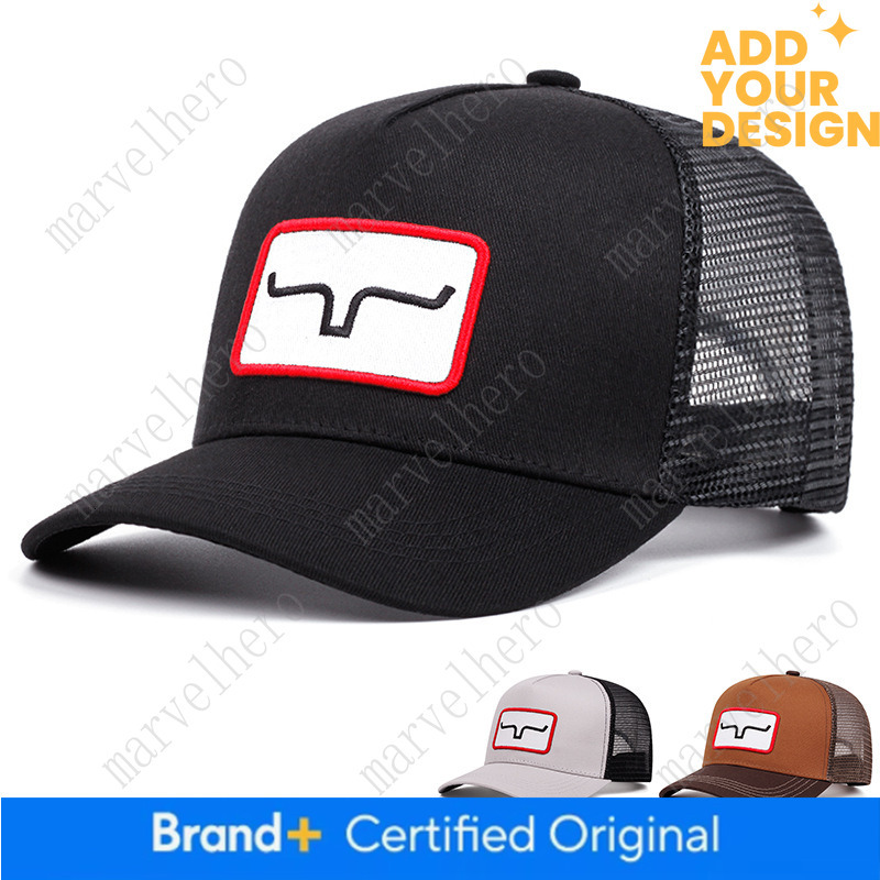Popular Foreign Trade Product Embroidered Baseball With Cow Horns Outdoor Sports Cap Cross Border Summer Sunshade Breathable Mesh Cap
