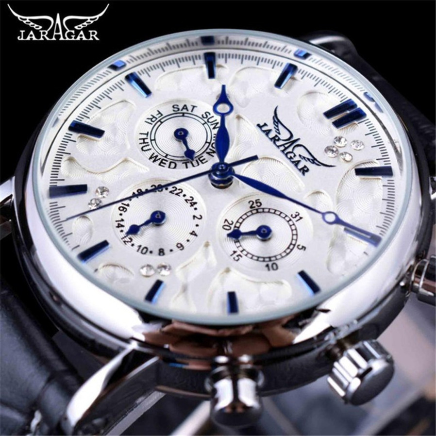 Wrist Watch New multi-function 30/50/100M waterproof sports Hot-Selling Jaragar Watch, Men's Fashionable Casual Fully Autom ljh178