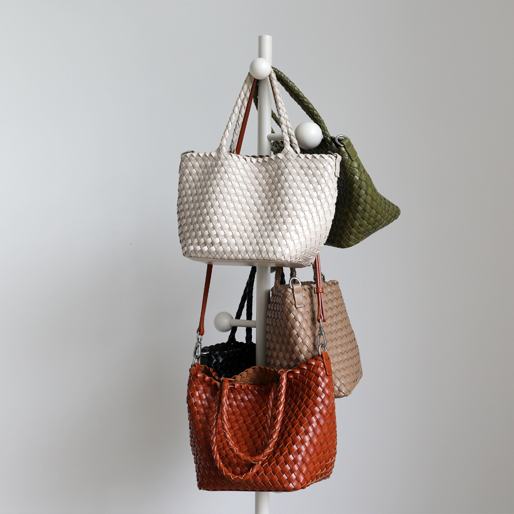 Luxury Vintage Designer Bag Summer New Classic Basket Woven Large Capacity Mother Daughter Handheld Women S Casual Bag Trendy SENYY