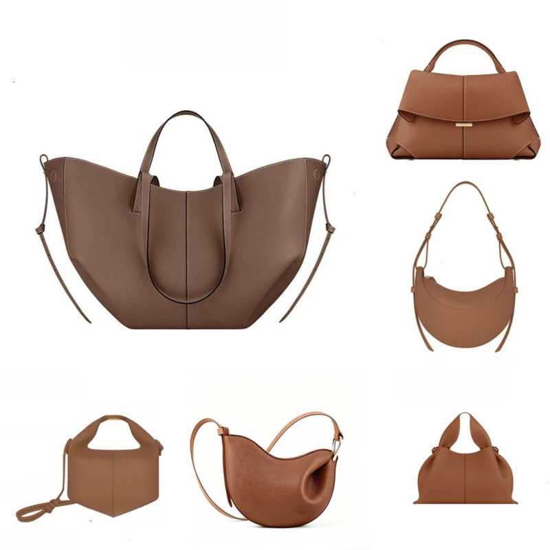 Designer Shoulder Bag Half Moon Smooth Black Cyme Tote Bag Fashion Dix Underarm Bag Women Neuf Cross Body Bag Mini Purse Textured Leather Hobo Bags