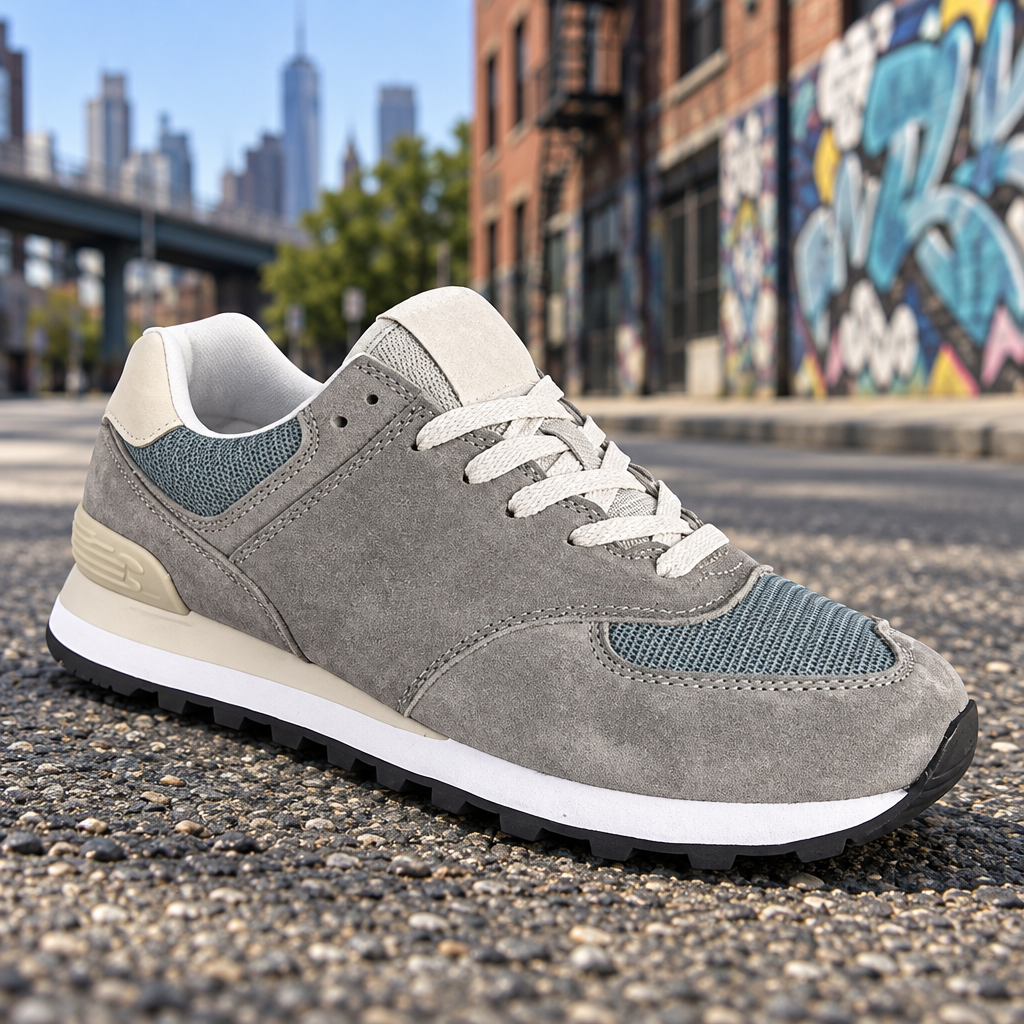 Classic Retro Running Shoes Men Women Suede Mesh Breathable Cushion Jogging Sneakers Vintage Outdoor Casual Walking Trainers Streetwear Fashion Shoe