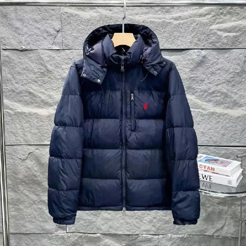 jacket polo Designer Hoodie Men Down Jacket Pony Embroidery Cotton Thickened Warm Mens Puffer Jacket Hoodies Fashion Casual Coat S-2Xl jaket puffer