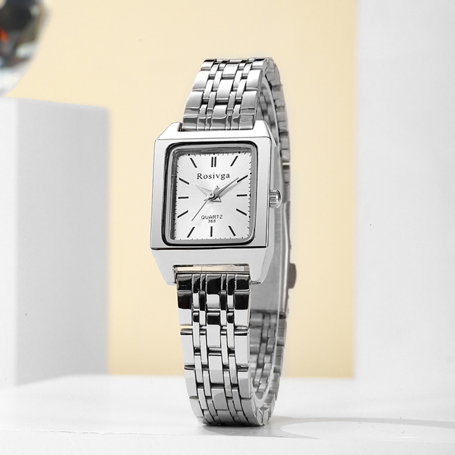 ross-Border Steel Band Watch, Stylish Small Square Design, Unique, Fashionable, Simple, And High-End quartz Women's Ladies ljh654