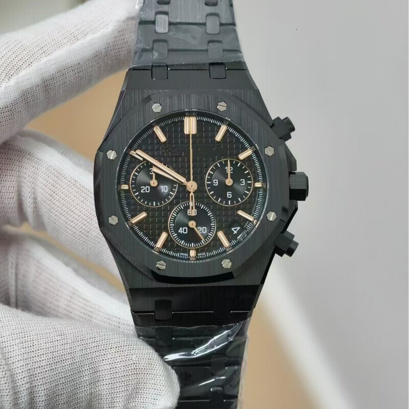 Men's Watches 26240 Black Ceramic Series 41MM Automatic Mechanical Waterproof Chronograph Luxurious Design Watch