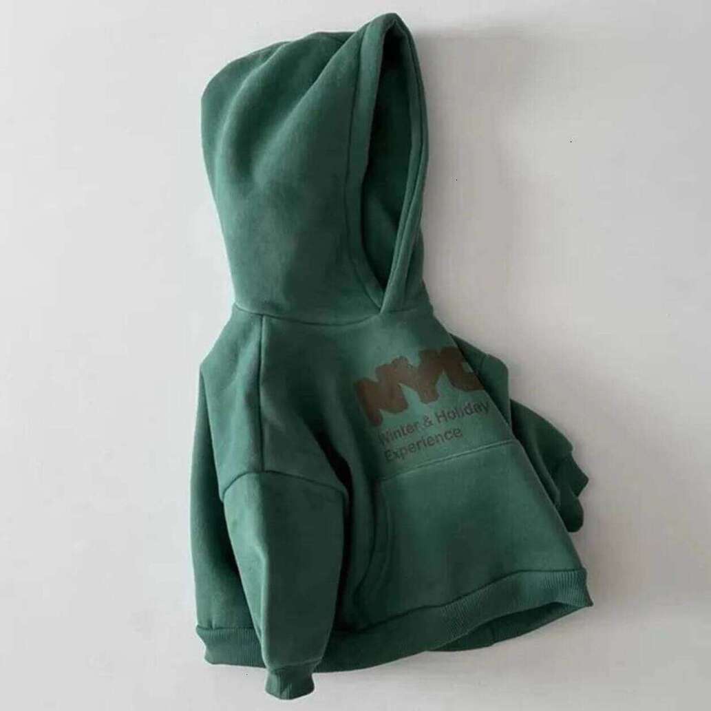 Girls Hoodie Autumn Children Long Sleeve Casual Sweatshirt Boys Girls Fleece Hoodie Kids Letter Print Warm Hooded Tops pu