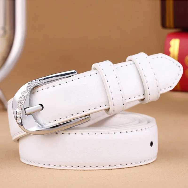 Fashion High Quality Women's Belt PU Leather Trend White Belt Trouser Belt Solid Vintage Pin Buckle Ladies Strap S261017QIU0