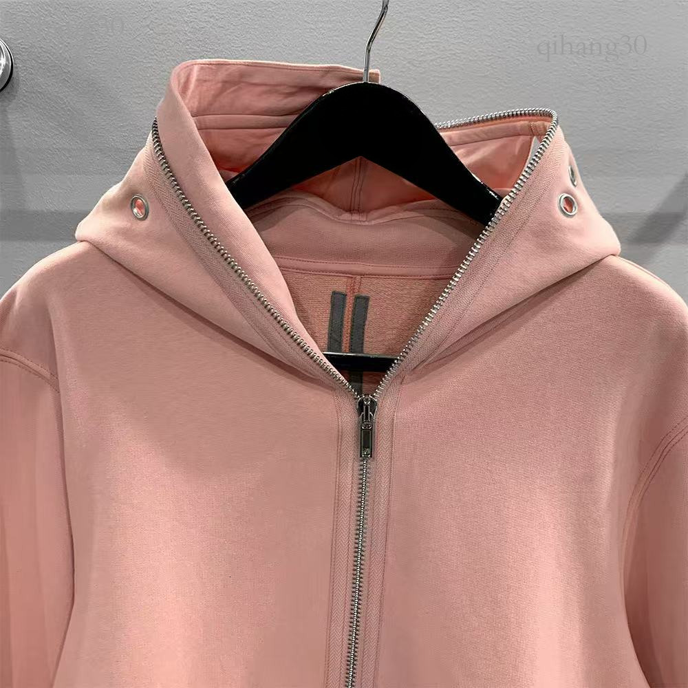 RO Hoodie Pentagram Brand Women Men Designer Full Face Metal Zipper Hooded Sweatshirt Made Of Vintage Cotton Minimalist Gothic Dark Street Style Aut