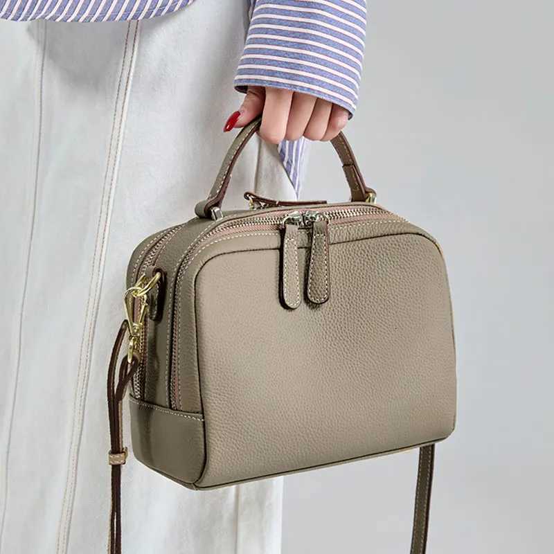 Evening Bags 100% Genuine Leather Handbag Designer Women's Bag High Quality Cowhide Shoulder Bags Versatile Women Crossbody Bag H261016