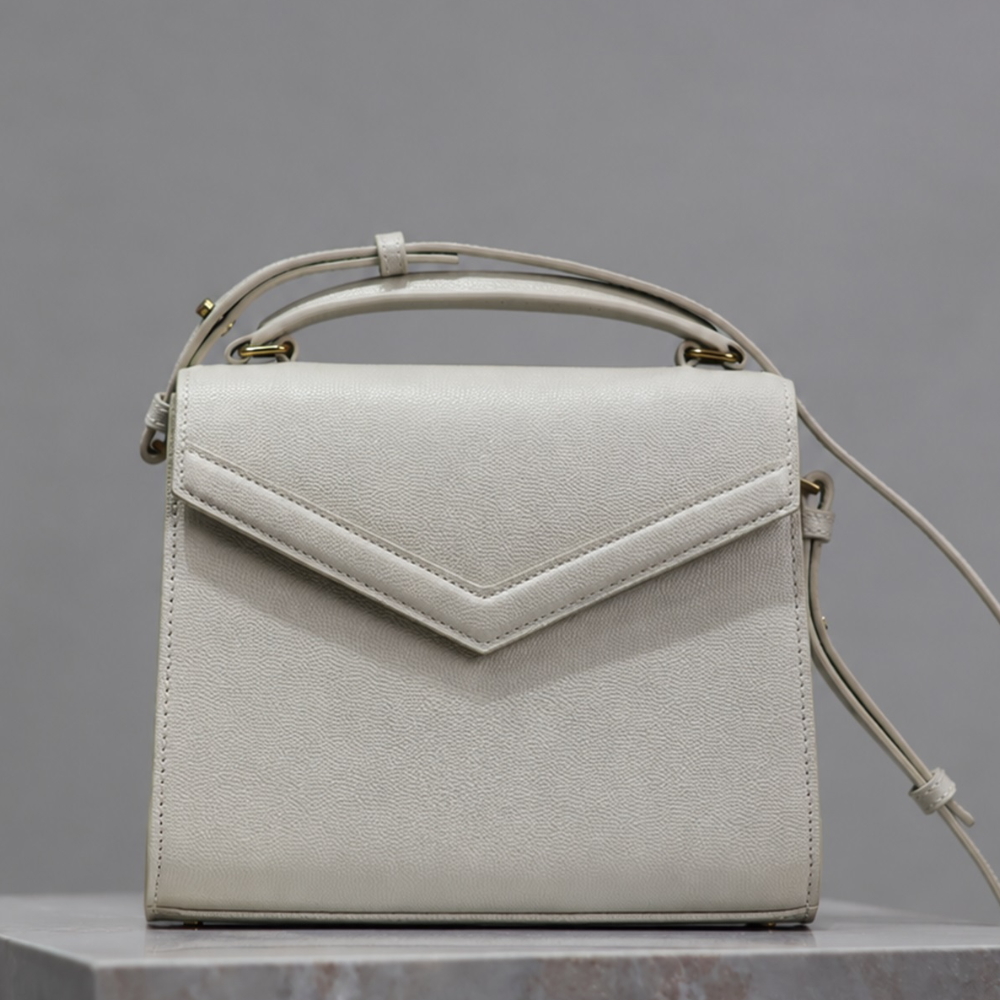 Structured Top Handle Satchel Bag Caviar Leather V Flap Turn Lock Shoulder Purse Chic Daily Style Top-Tier Designer Bag