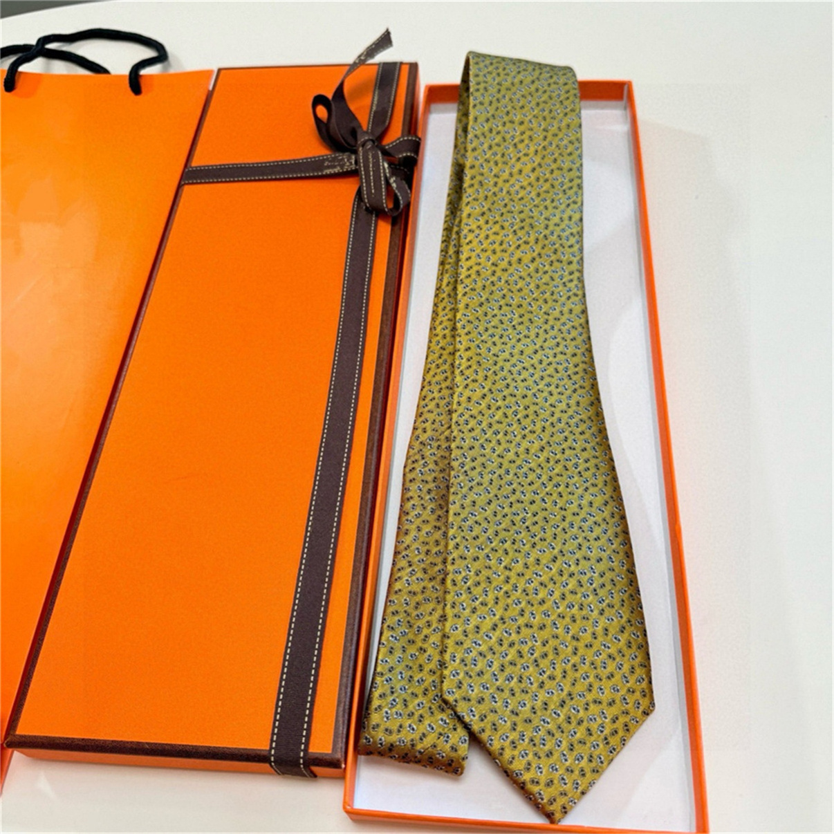 2026 Fashion Aldult Jacquard Party Wedding Business Woven Design Hawaii Neck Ties box New Neck Ties High Quality Letter 100% Tie Silk black blue 918