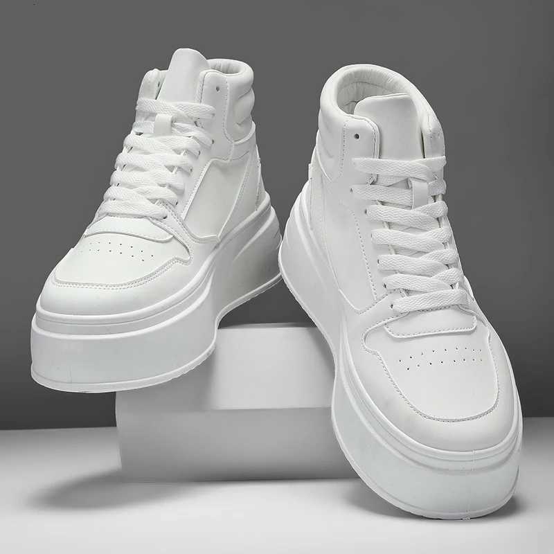 Casual Shoes Autumn Men Casual Sneakers Platform Ankle Boots High-top Thick Bottom Sneakers Male Outdoor Basketball Shoes Sport Trainers H261016