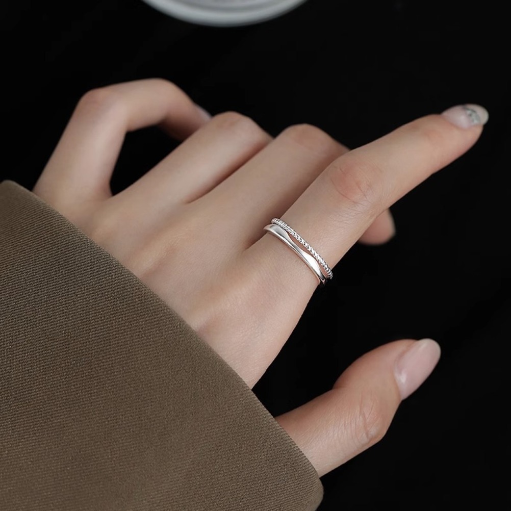 2026 Korean Version Dongdaemun Same Style Double perfume Layer cologne For Women Simple Elegant Hollow Line Ins Open Adj L1