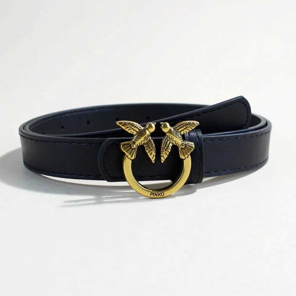 Women Vintage PU Leather Waist Belt European American Style Trendy Casual Belt Double Swallow Buckle Fashion Decorative Belt For S261017SGY6