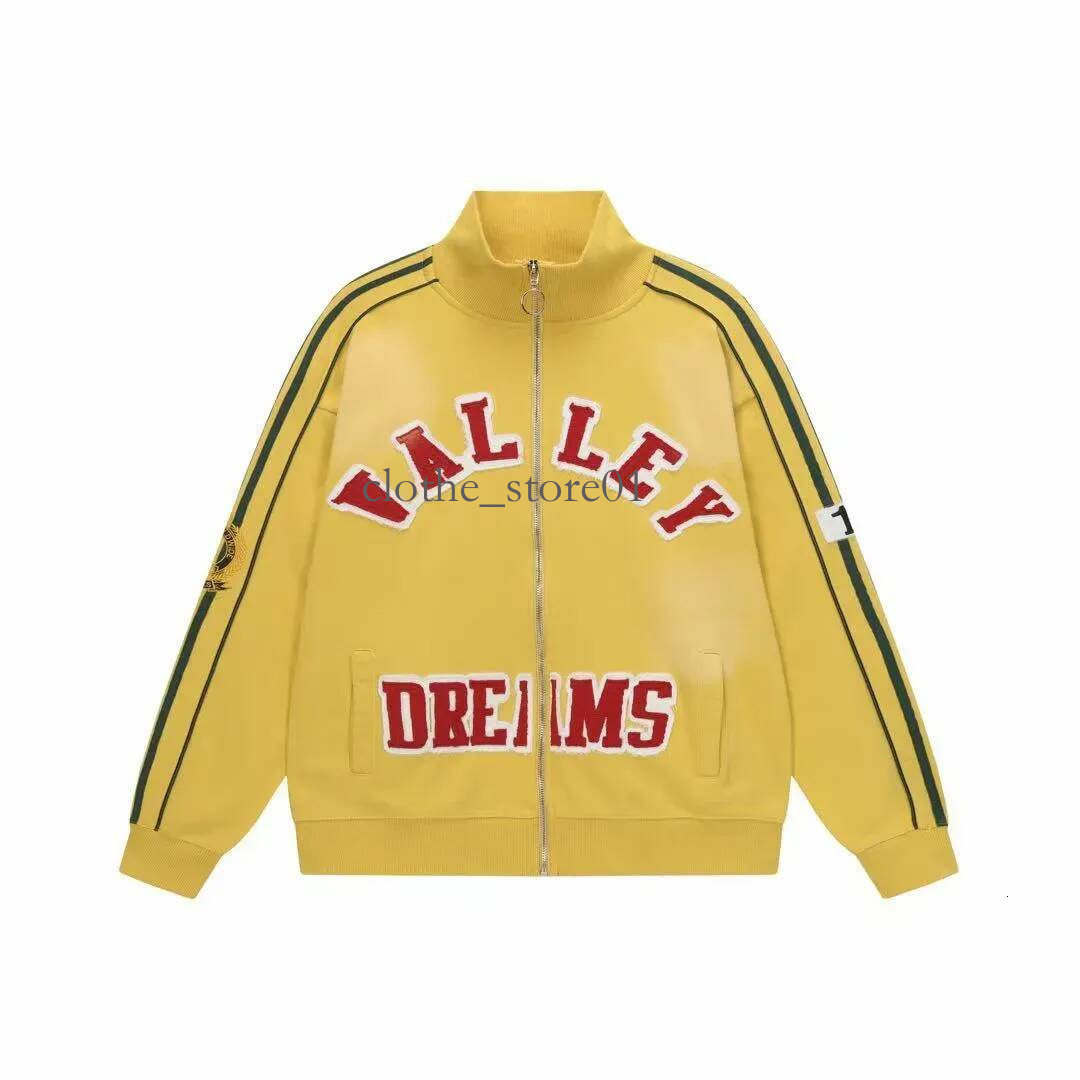 Vale Dream Jacket Men Women Street Fashion Designer Zip Up Hoodie Y2k Streetwear Multi Colors Graffiti Letter Graphic Print Long Sleeve Valleyes Swe