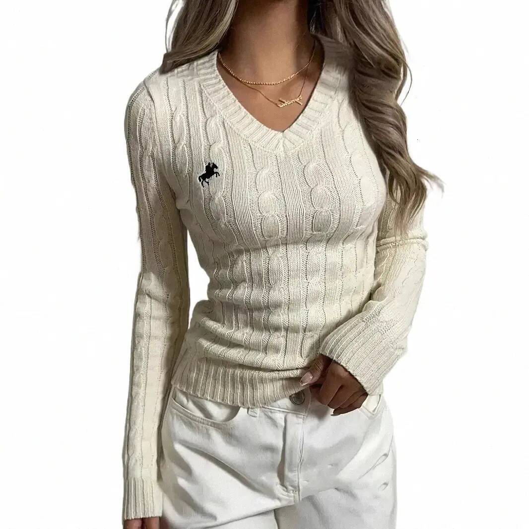 designer Women's Sweater Classic Hoodie Embroidered Woven Button V neck Long Sleeve Hoodie High Quality Classic Woven Knitted Cardigan N5zW