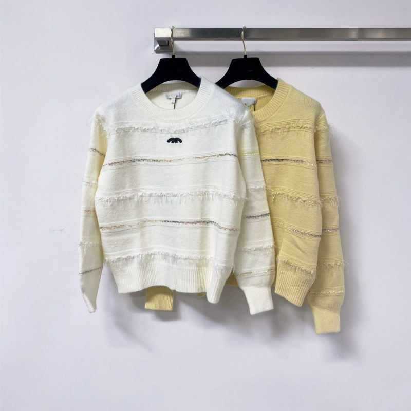 Designer High-End Early Autumn New Model, Solid Color Simple Round-Neck Knitted Long-Sleeve b290