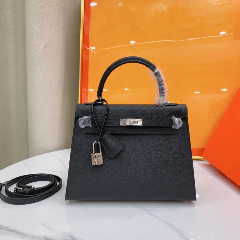 Designer Women Shoulder Bag Black Palmprint Cowhide Handbag Top Handle Purse Twist Lock Crossbody Bag With Detachable Strap