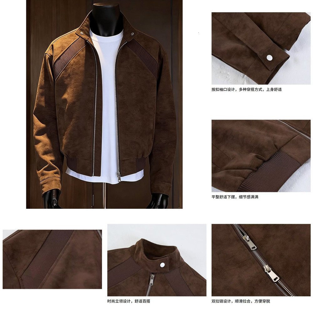 Spring and Autumn Stand Collar Tie-Dye Flight Jacket for Men, Stylish and Trendy for Teenagers,New American Casual Loose-Fit Coat