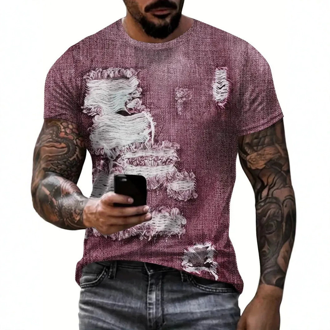 2026 Summer American High Street Retro Versatile Style Men's Loose-Fit Trendy Short-Sleeved Shirt Free Shipping