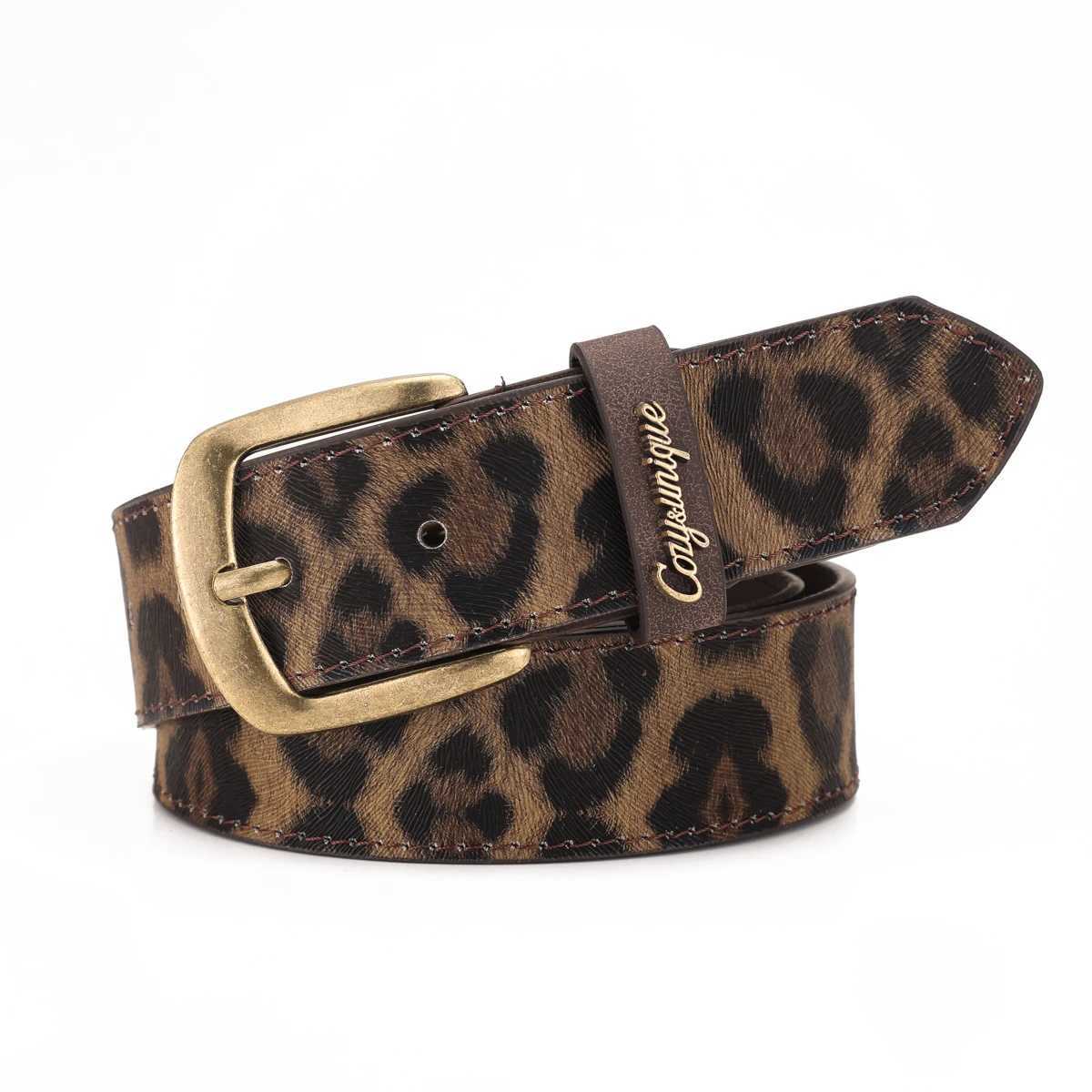 A Western-style Denim Belt in Retro Style - Made of PU Material - Suitable for Both Men and Women - Pairs Well with Jeans S26101767WT