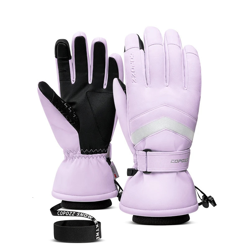 COPOZZ Winter Ski Gloves Hipora Diaphragm Thinsulate Snowboard Gloves Thermal Warm Touch Screen Skiing Gloves Men Women 261016
