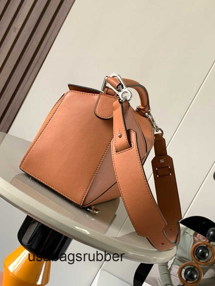 Origami Satchel Modern Leather Goods Geometric Bag Pillow Boston with Multi-Panel Construction