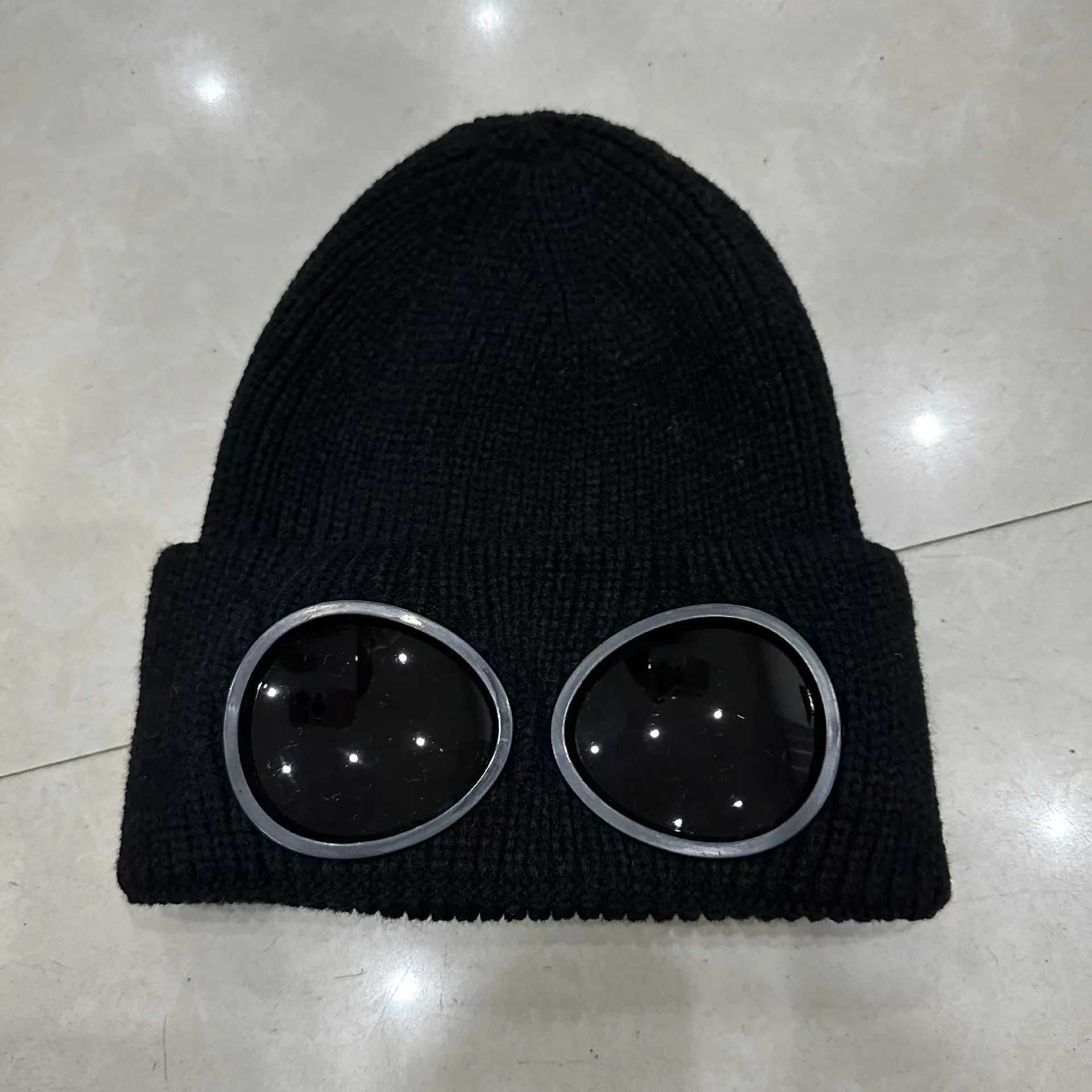 Stretchy Winter Hat Glasses Knitted Hat Windproof Winter Beanie Elastic Soft Warm Anti-slip Ear Protection Unisex Bomber Hat S261017TK13