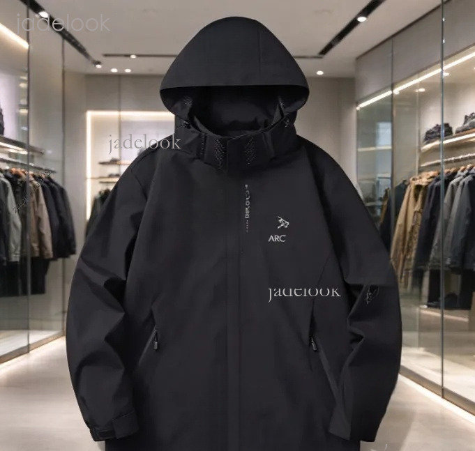 Arcteryxlynessitys Jackets Mens Designer Hood Windbreaker Hard Shell Waterproof Outdoor Sports Versatile Travel Hiking Climb Archteryxnessity Jacket