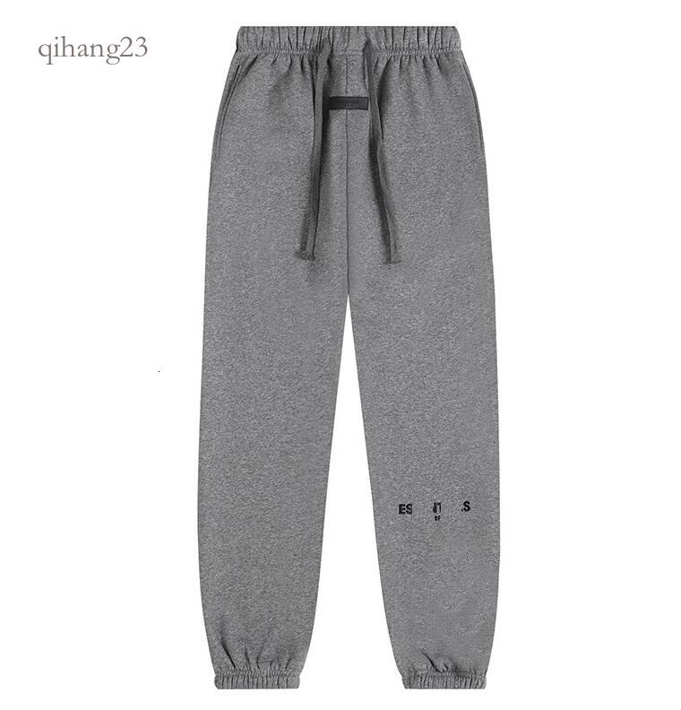 Essential Sweatpant Esss Hoodie Men Designer Loose Fit Straight Leg Pant Women Flocking Letters Fleece Lined Warm Elastic Waist Drawstring Sports Lo