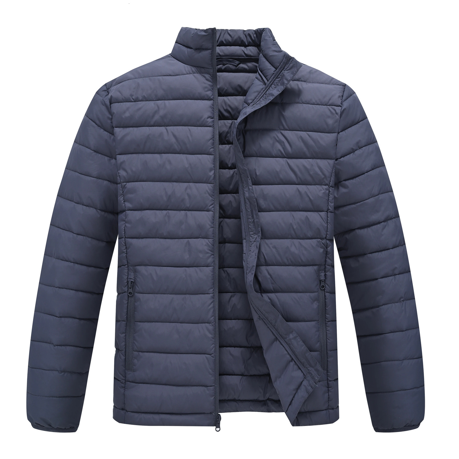 Men's Lightweight Puffer Jacket Quilted Warm Winter Water Resistant Ripstop Down Puffy Coat for Ski Hiking 261016