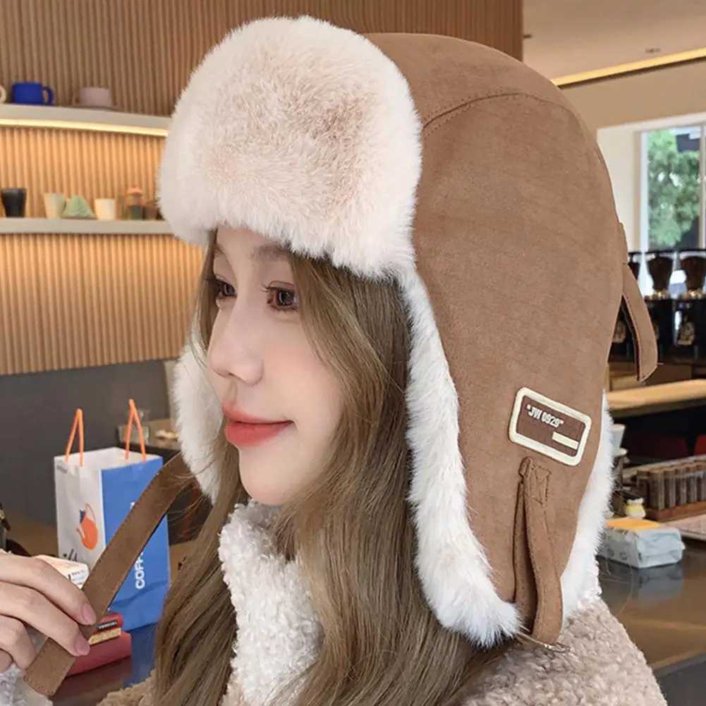 Trapper Hats Thick Warm Russian Ushanka Fur Hat Fashion Male Female Winter Hat Black Grey Earflap Ski Russian Cap Bomber Hat GiftsT261017