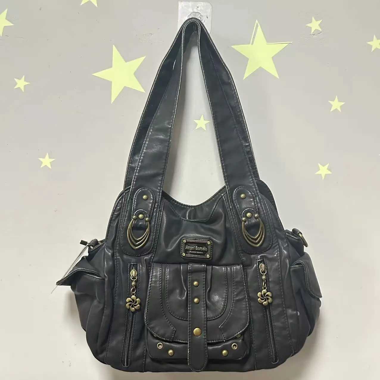 Evening Bags Women's Bag Handbags Large PU Shoulder Bag Satchel Top-handle Handbag Dyeing Dumpling Pack Multi-pockets Crossbody Bag H261016
