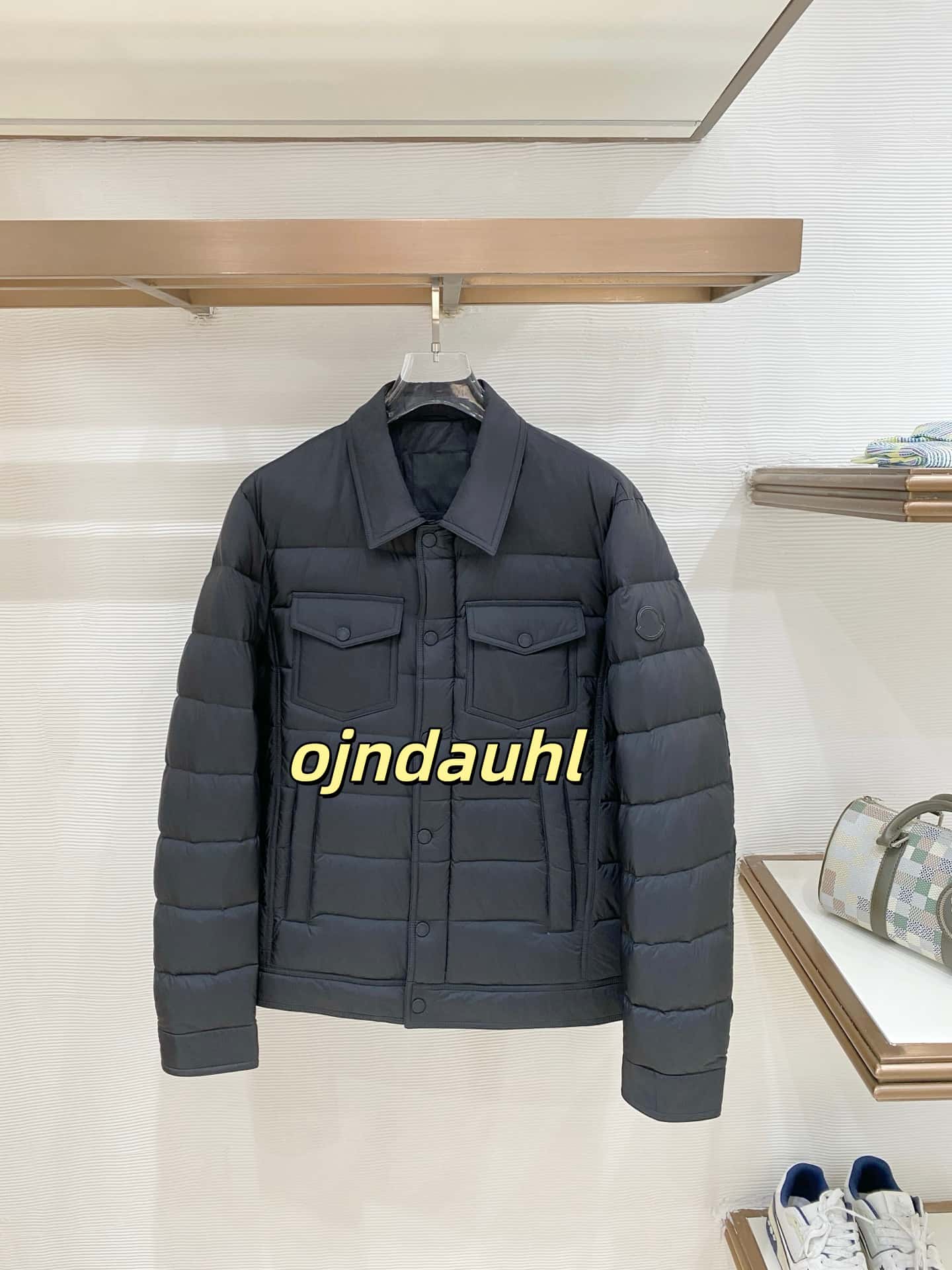 puffer jacket designer Jacket Men s Shirt-Style Down Jacket Smart Casual Light Warm Outerwear Minimal Lightweight Quilted Shirt Down Coat 175