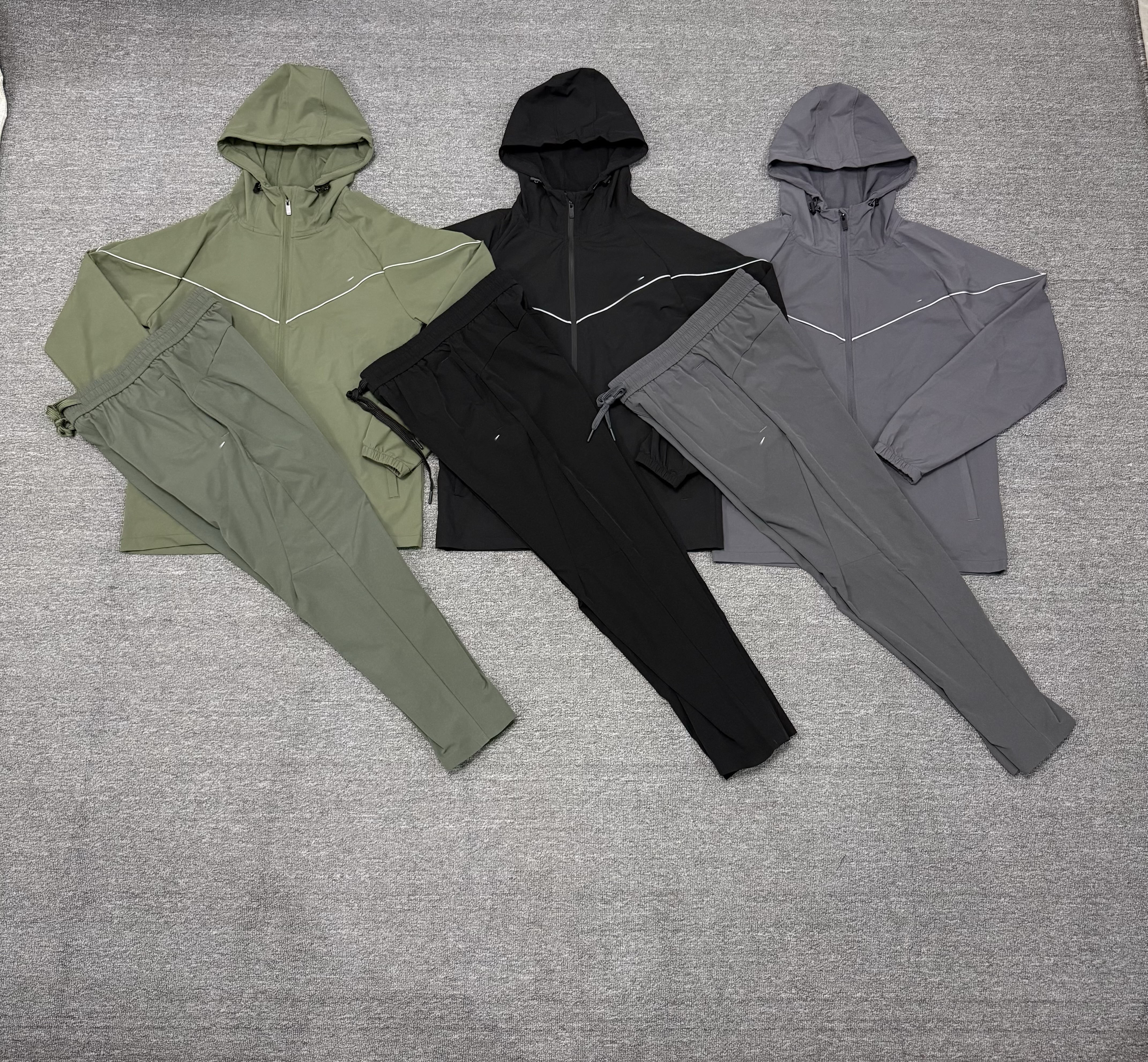Fashion Men's Tracksuits Designer Sportswear Set Running Fitness Jacket Spring and Autumn Windproof Waterproof Leisure Set