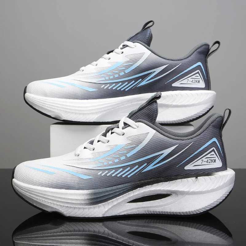 Casual Shoes Running Shoes Air Cushion Jogging Shoes Carbon Board Marathon Men Sports Breathable Lightweight Women's Nonskid Casual Sneakers H2