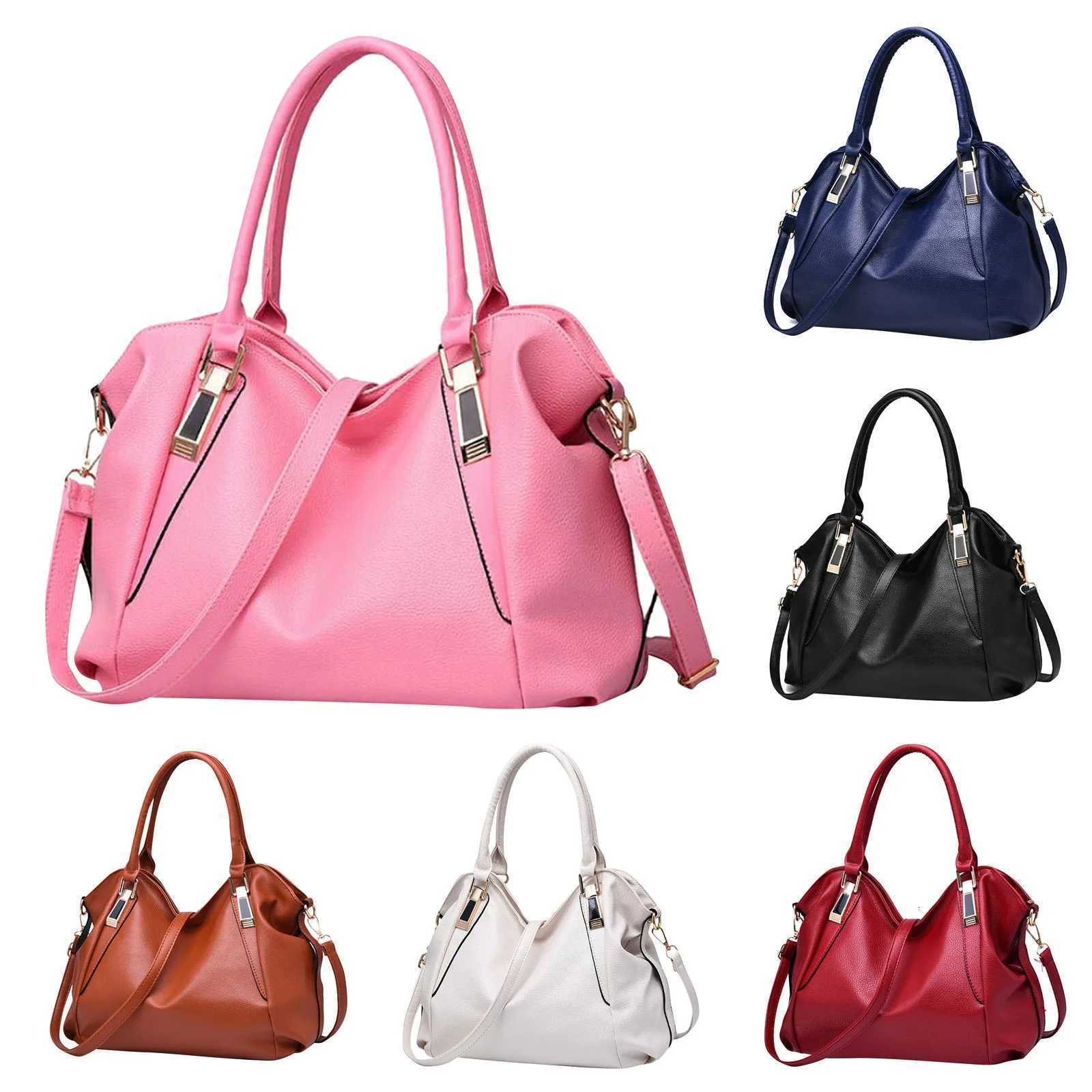 Evening Bags Women'S Fashion Soft Leather Handbag Classic Temperamental Large Capacity Top-Handle Bags Daily One Shoulder Crossbody Bag H261016
