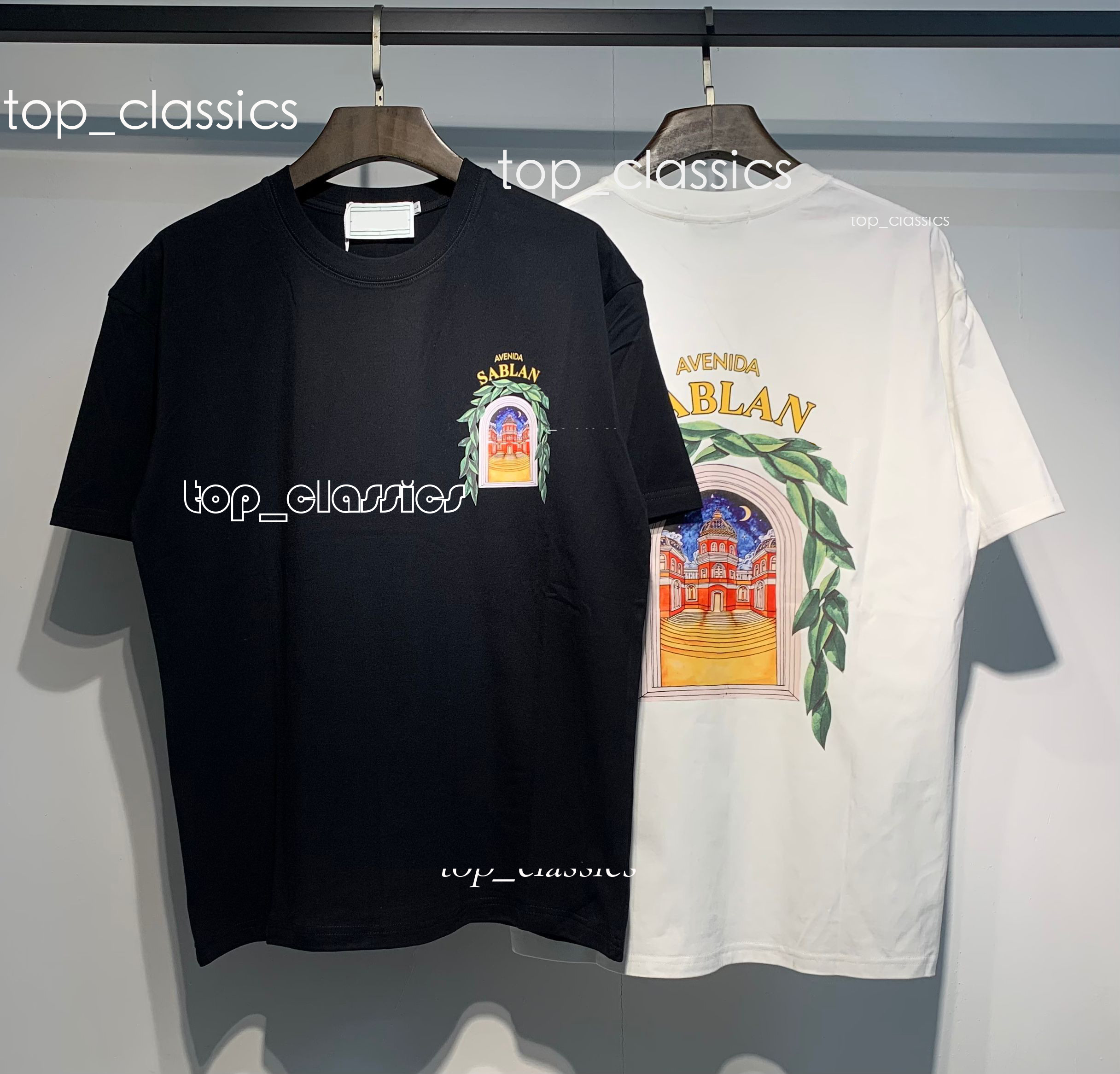 Y2k Tshirt Designer Men Casas Blancoes Shirt Desigenr Casaness Tshits Fashion Graphic Tee Cablanc T Shirt Summer Mens Womens T Shirts 735