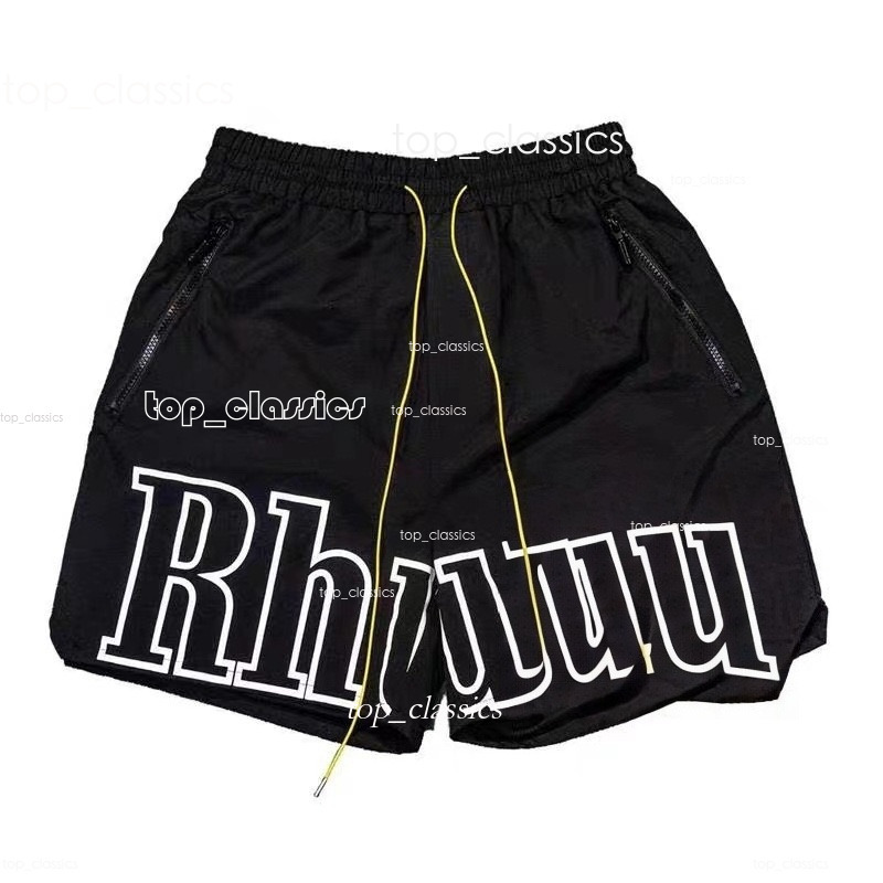 Rhudemenlys Shorts Men Women Casual Mesh Leather Track Breathable Summer Swim Elastic Waist Drawstring Rhuds Shorts b9e