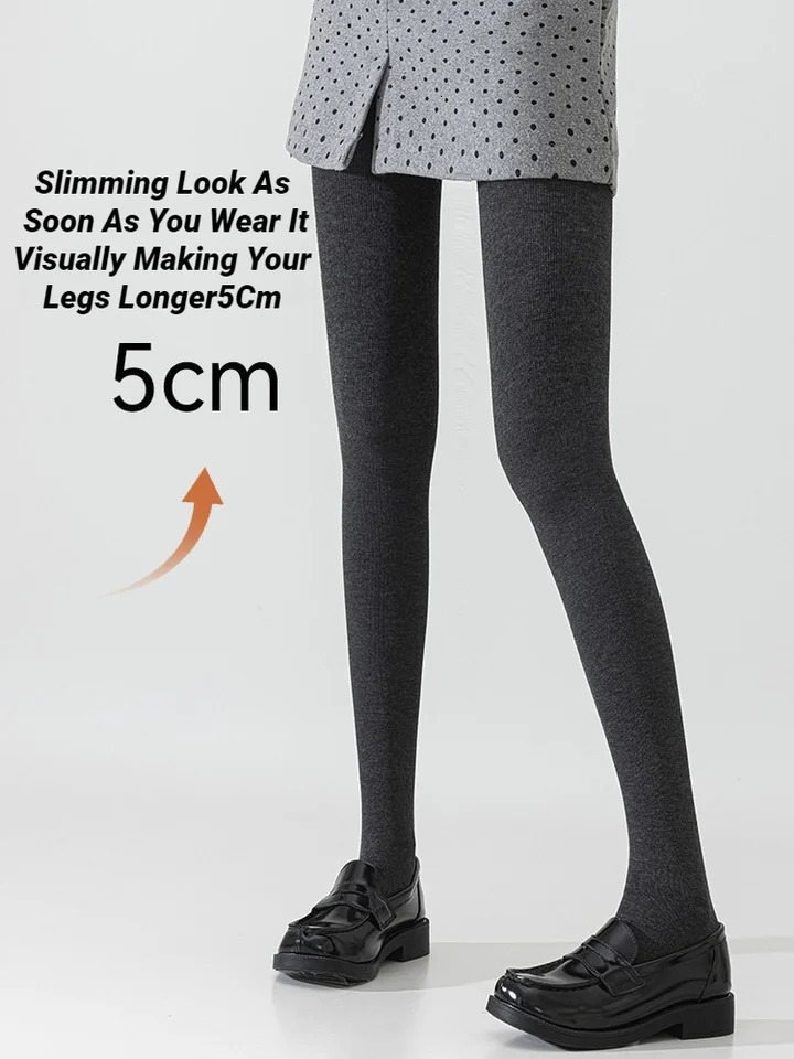 CHUANGERM Autumn Winter Grey Pressure Tight's Pantyhose Elastic High Waist Stockings Body Shaping Leggings Streetwear 261015