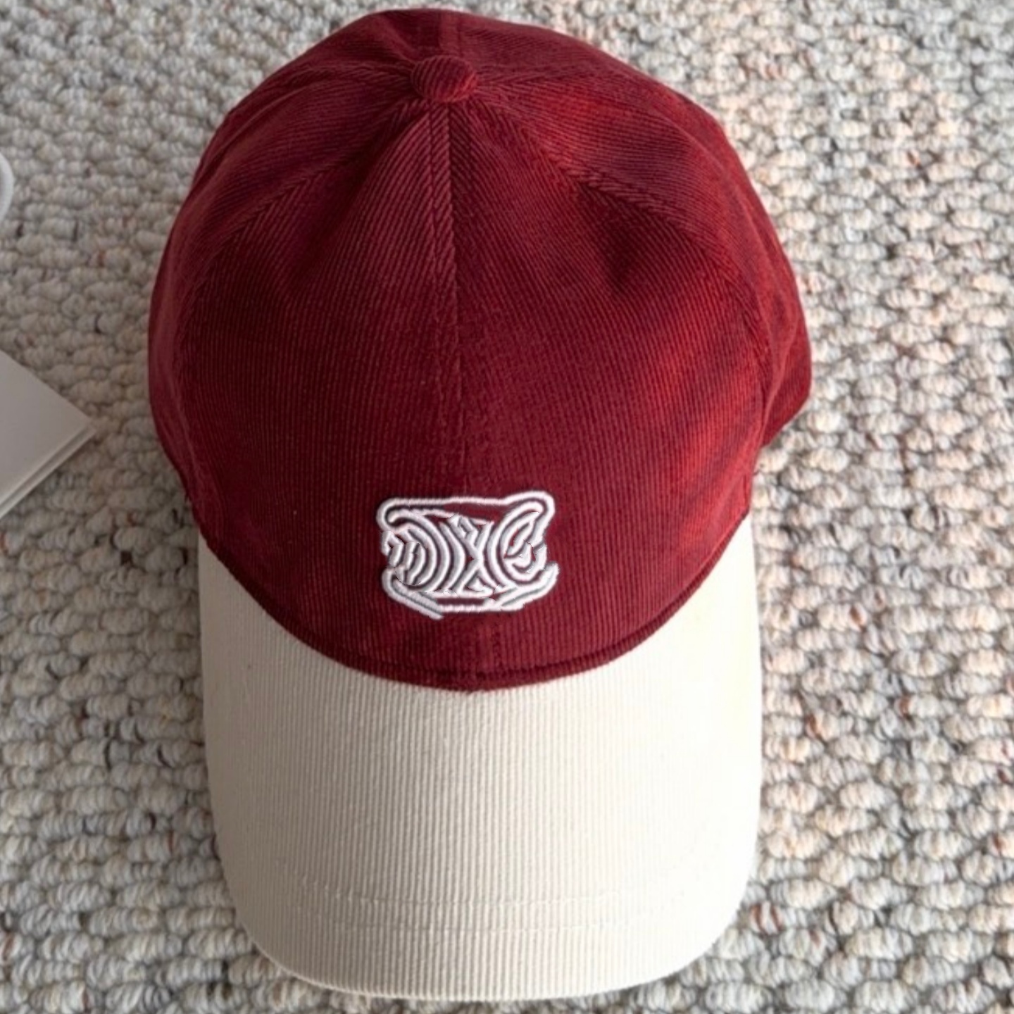 corduroy casquette vintage cap hat baseball cap leather embossing designer cap designer hat letters caps hats Casquette Luxe hats for men hat Woman