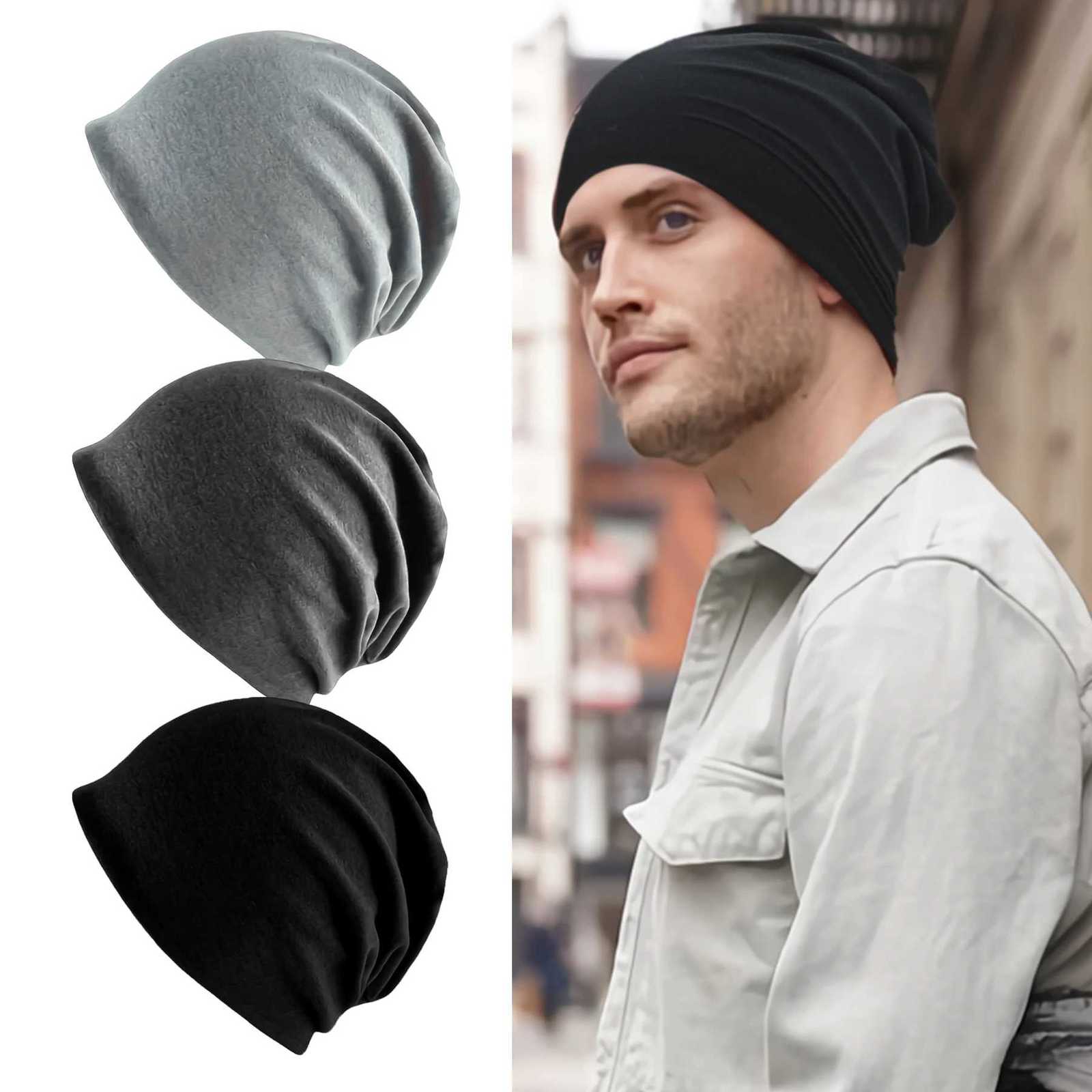 Beanie/Skull Caps Solid Color Unisex Slouchy Beanie - Soft Lightweight Winter Warm Cap for Men Women Hip-Hop Running Daily WearT261017